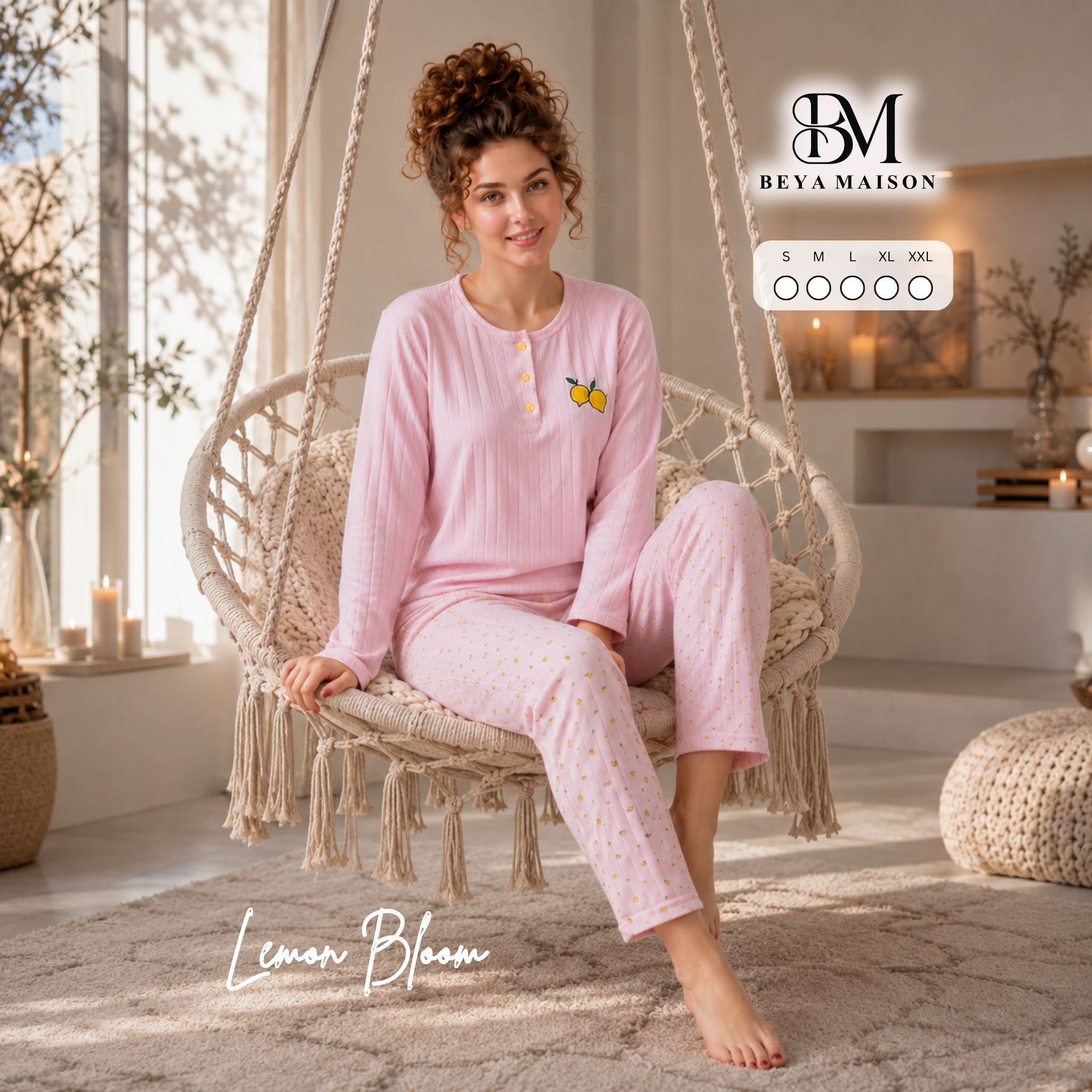 Lemon Bloom Pajama Set 🍋🌸