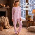 Soft Pink Bow Pajama Set