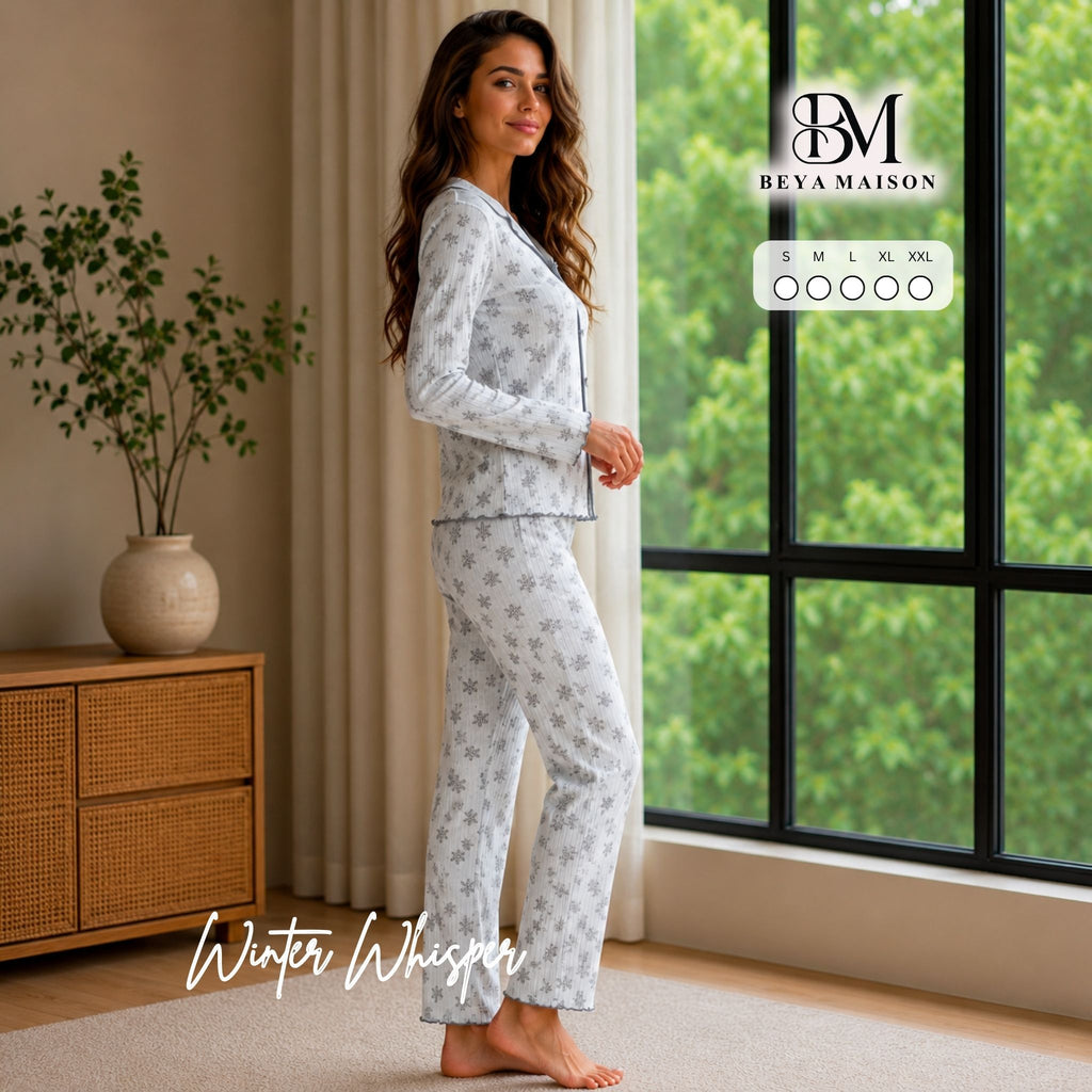 Winter Whisper Pajama Set ❄️🤍