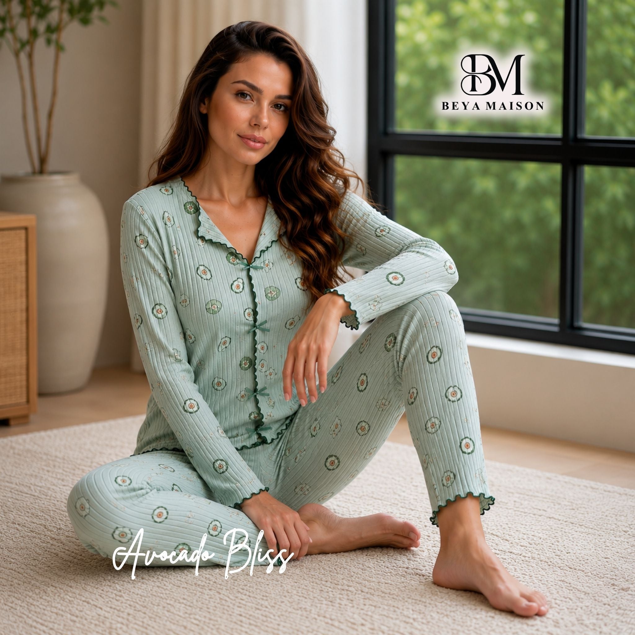 Avocado Bliss Pajama Set 🥑🌿