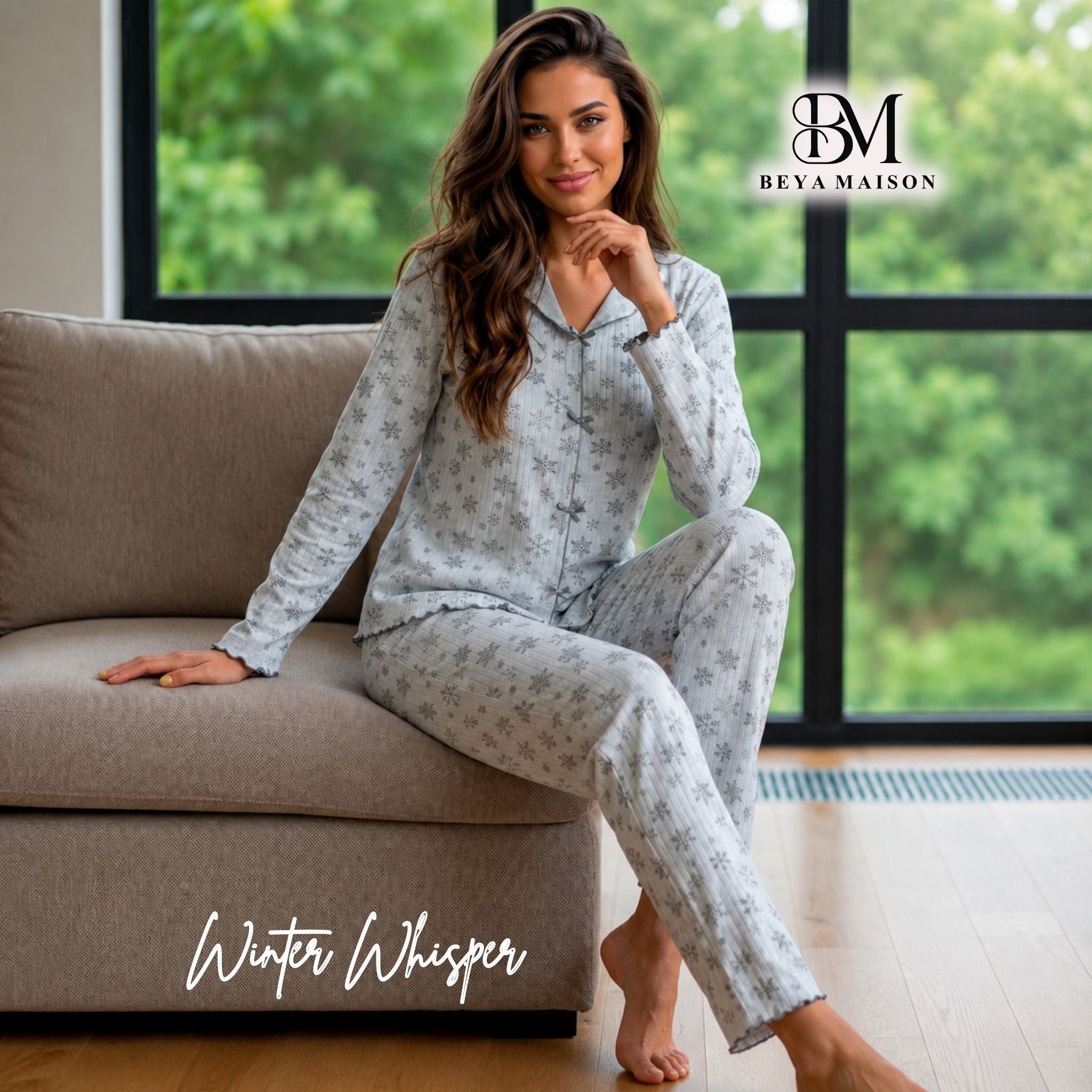 Winter Whisper Pajama Set ❄️🤍