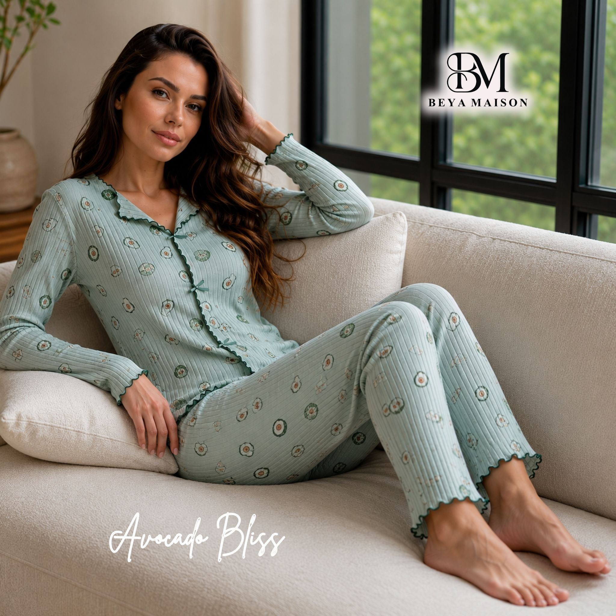 Avocado Bliss Pajama Set 🥑🌿