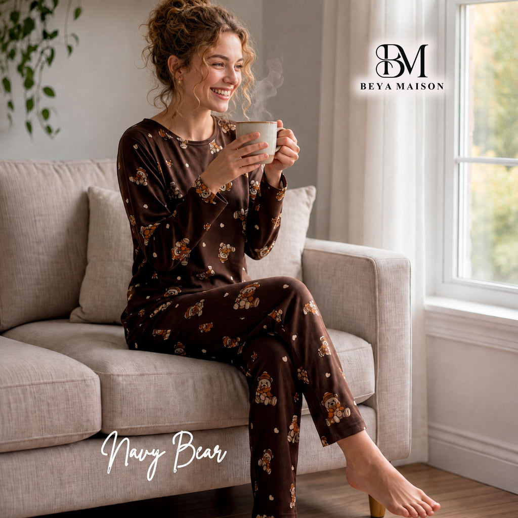 Brown Bear Pajama Set
