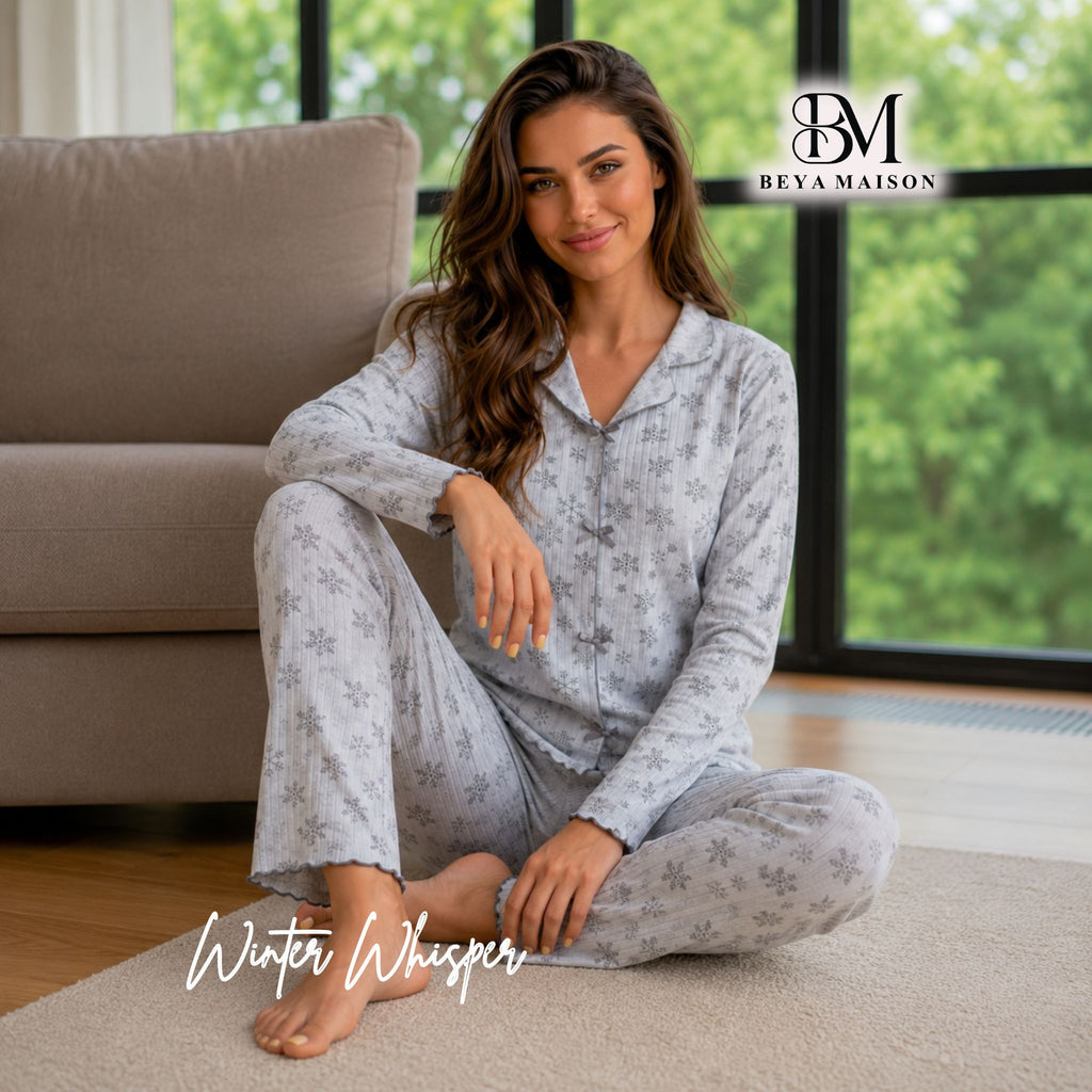 Winter Whisper Pajama Set ❄️🤍