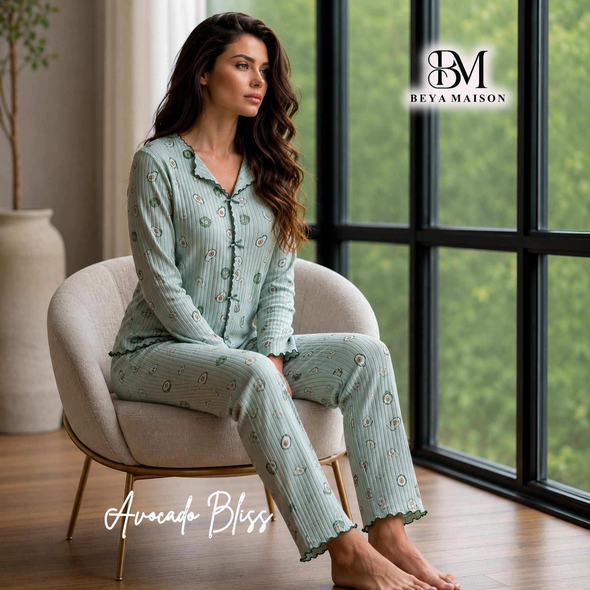 Avocado Bliss Pajama Set 🥑🌿