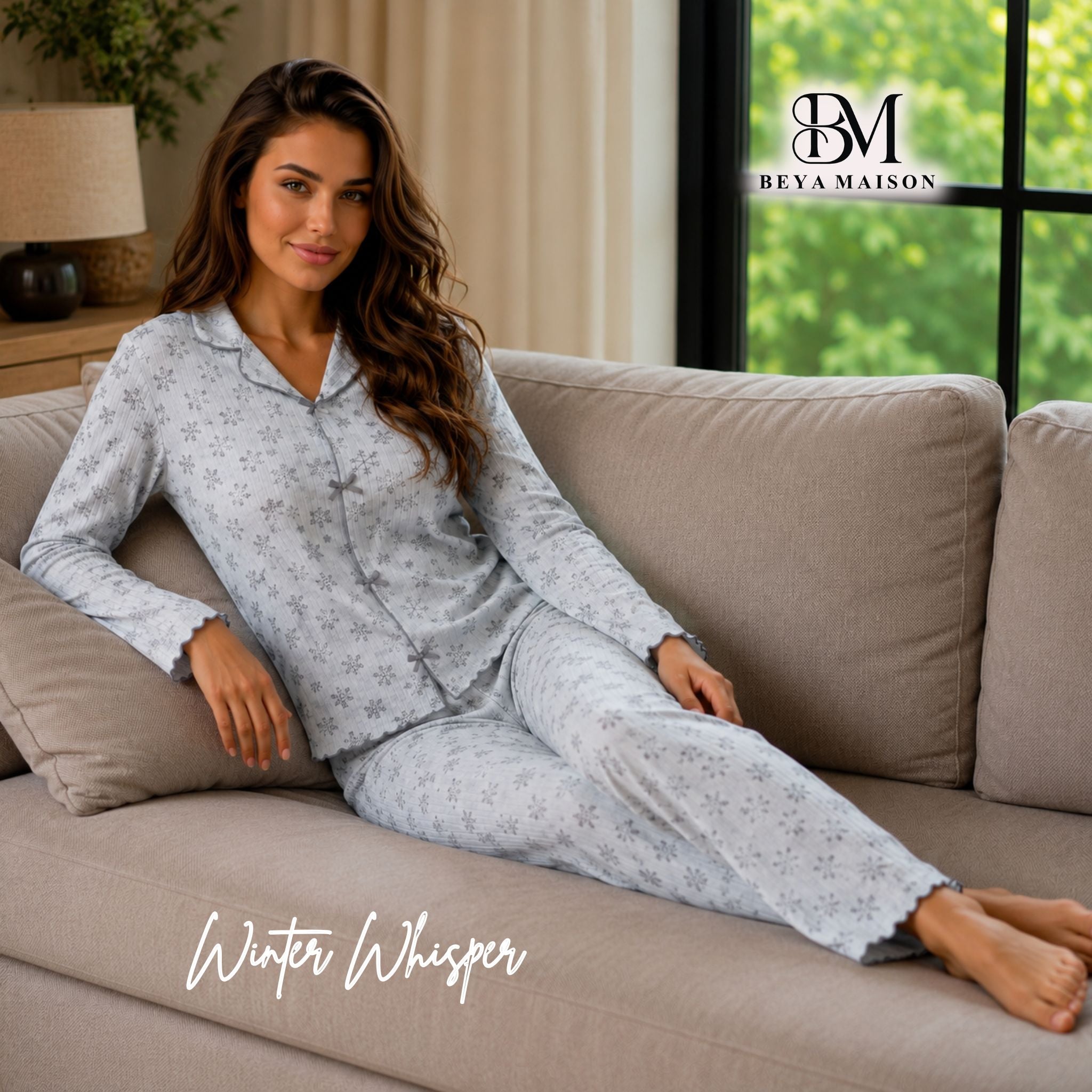 Winter Whisper Pajama Set ❄️🤍