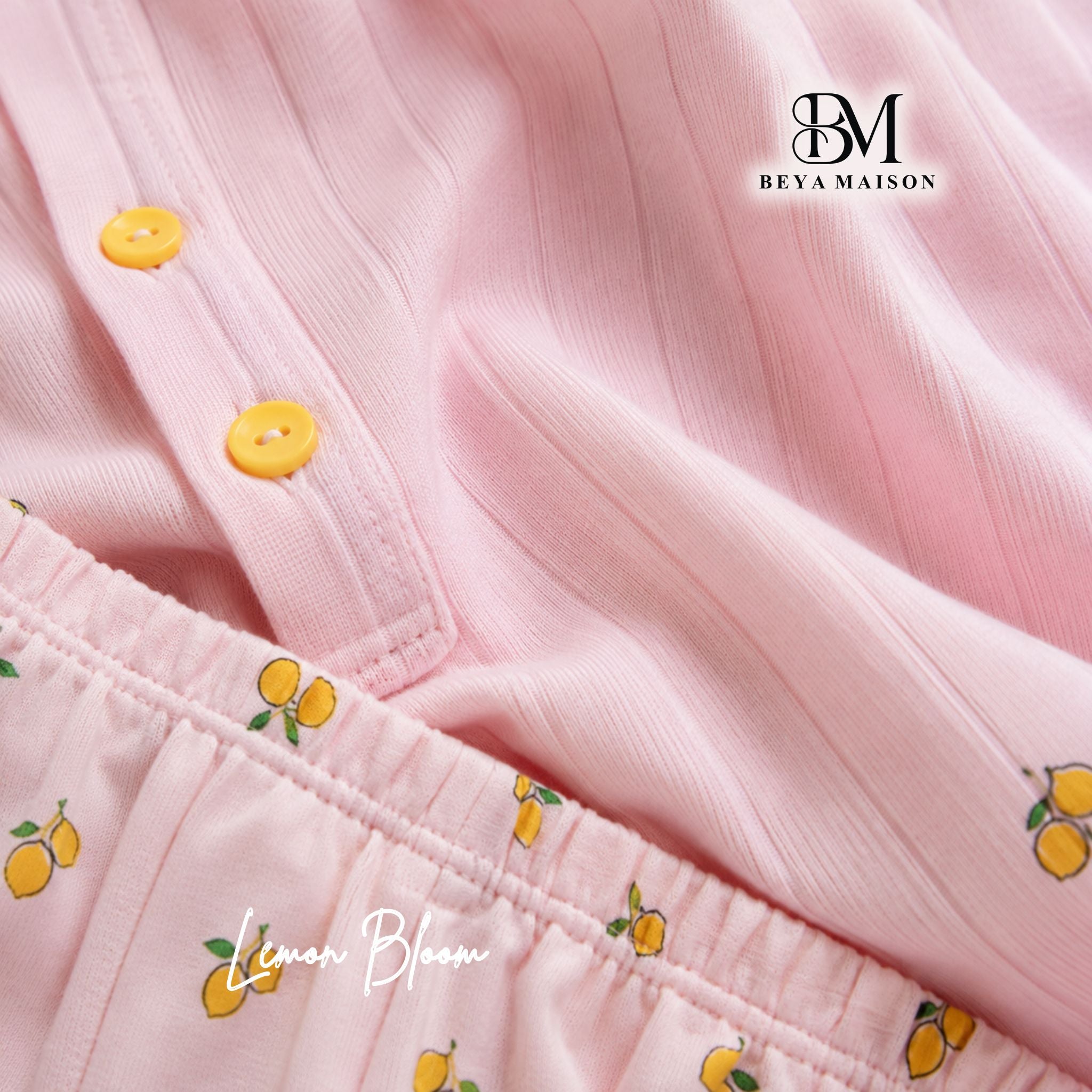 Lemon Bloom Pajama Set 🍋🌸