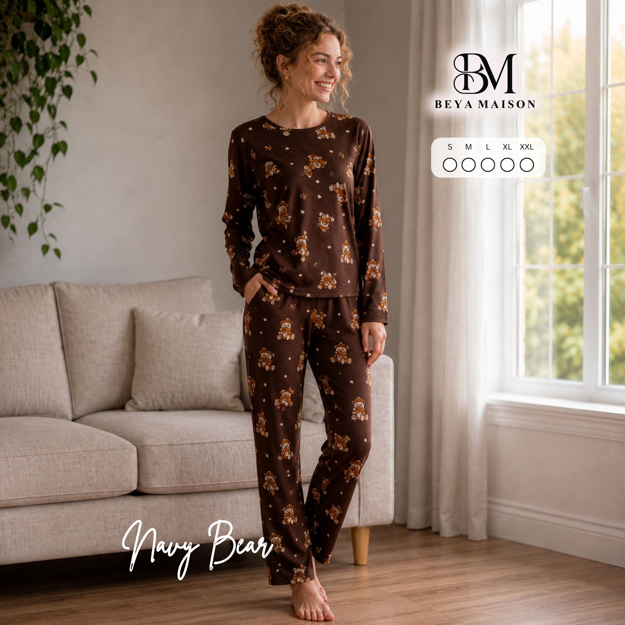 Brown Bear Pajama Set